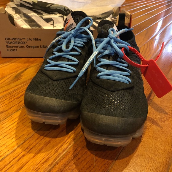 Nike Off-White Vapormax Sneakers Black sz 7 - Picture 6 of 9